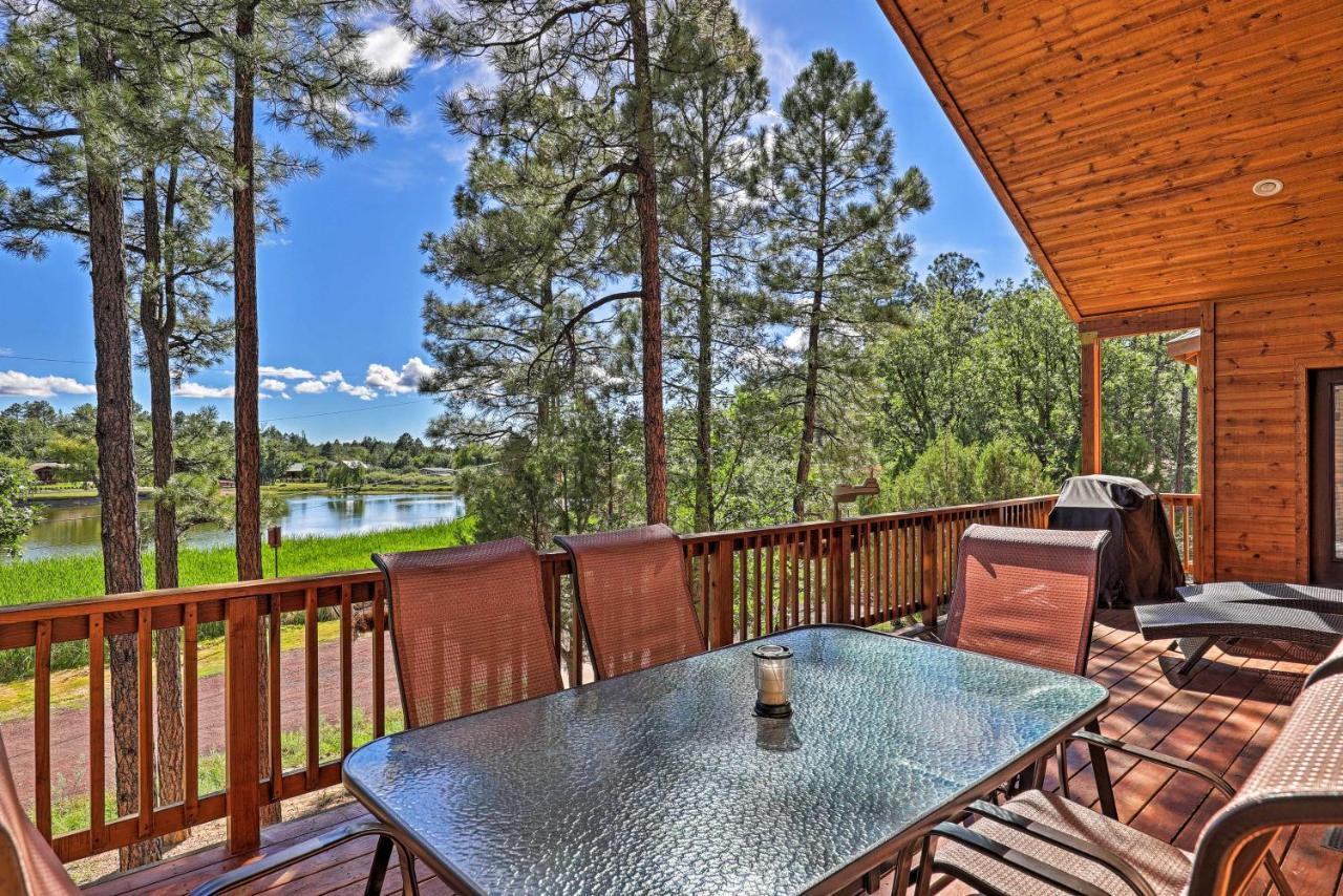 Serene Lakeside Cabin With Decks And Edler Lake Views! Пайнтоп-Лейксайд Экстерьер фото